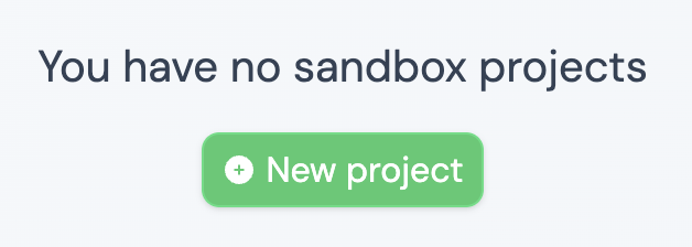 new project button