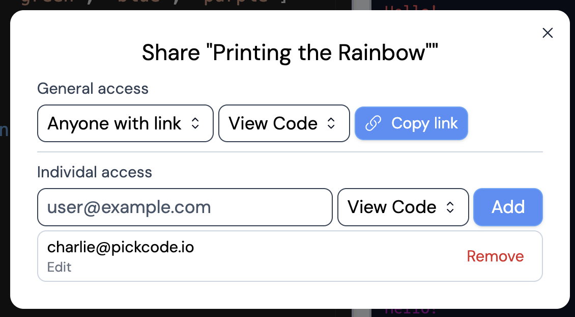 new project button